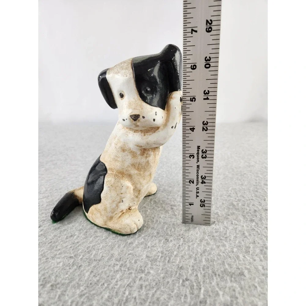 Vintage Cast Iron MCF Midwest Of Cannon Falls‎ Puppy Dog Door Stop RARE Terrier
